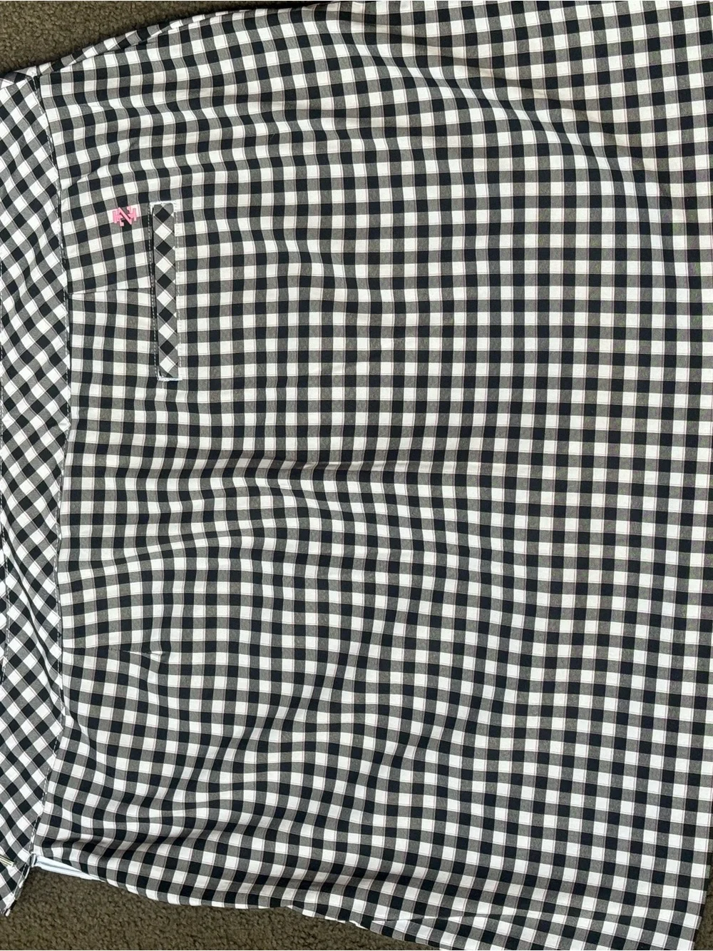Izod Black and White Gingham Golf Skirt/skort
